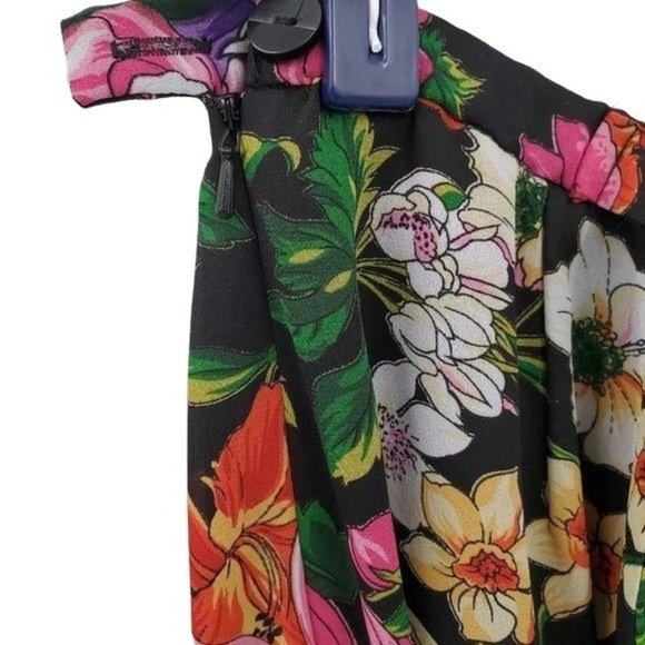 Nygard Collection Petite Floral Wrap Skirt - Picture 4 of 9